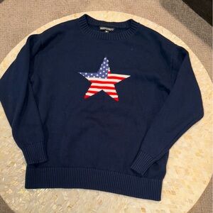 Navy Blue Star Sweater